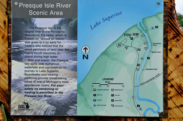 Presque Isle River Scenic Area information